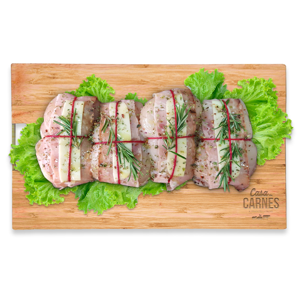 Peito de frango recheado com bacon e queijo (1 uni.) - CASA DAS CARNES
