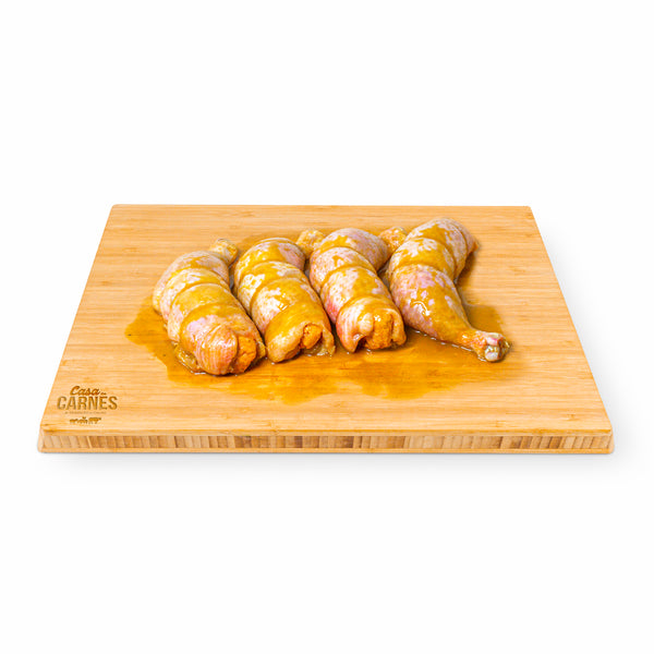 Perna Frango Recheada farinheira temperadas mel e mostarda - 7.99€/Kg (aprox. 3 und.) - CASA DAS CARNES